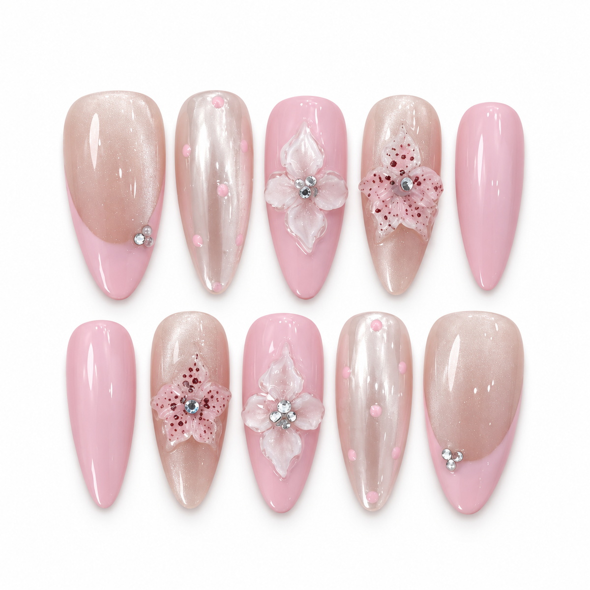 Blush Crystal Bloom