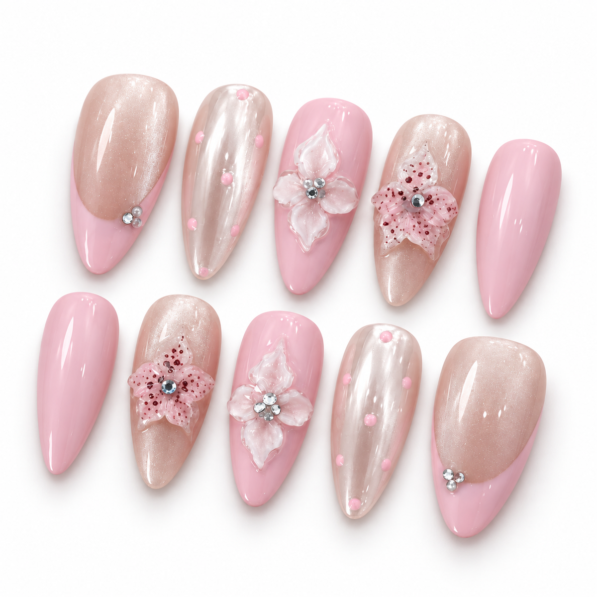 Blush Crystal Bloom
