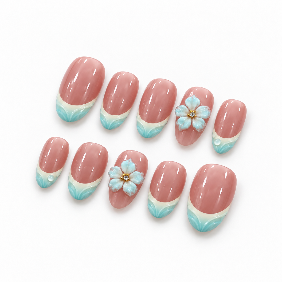 Aqua Petal Tips