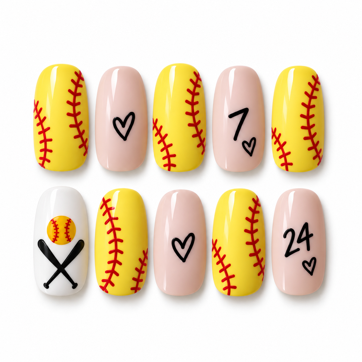 Softball Number Love
