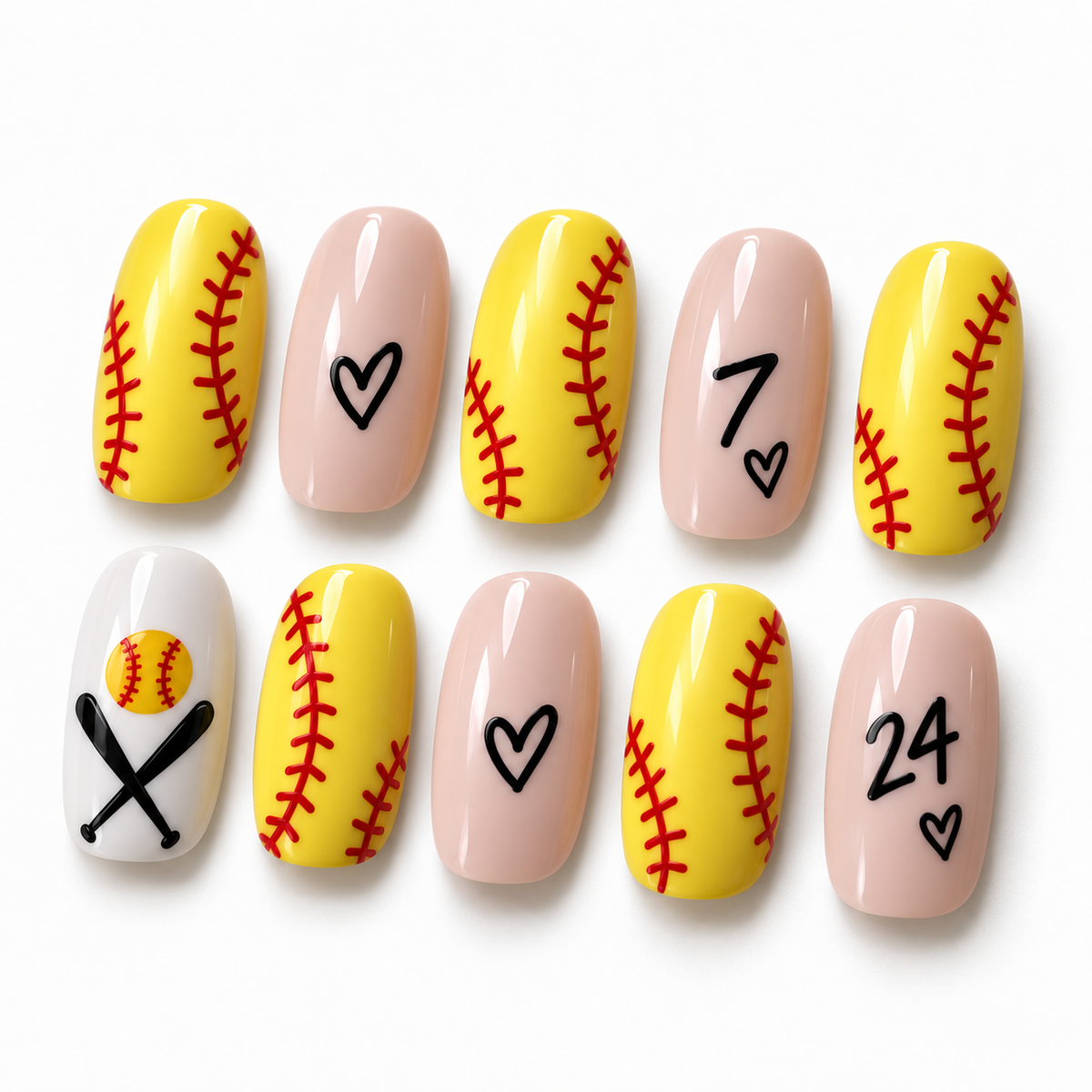 Softball Number Love