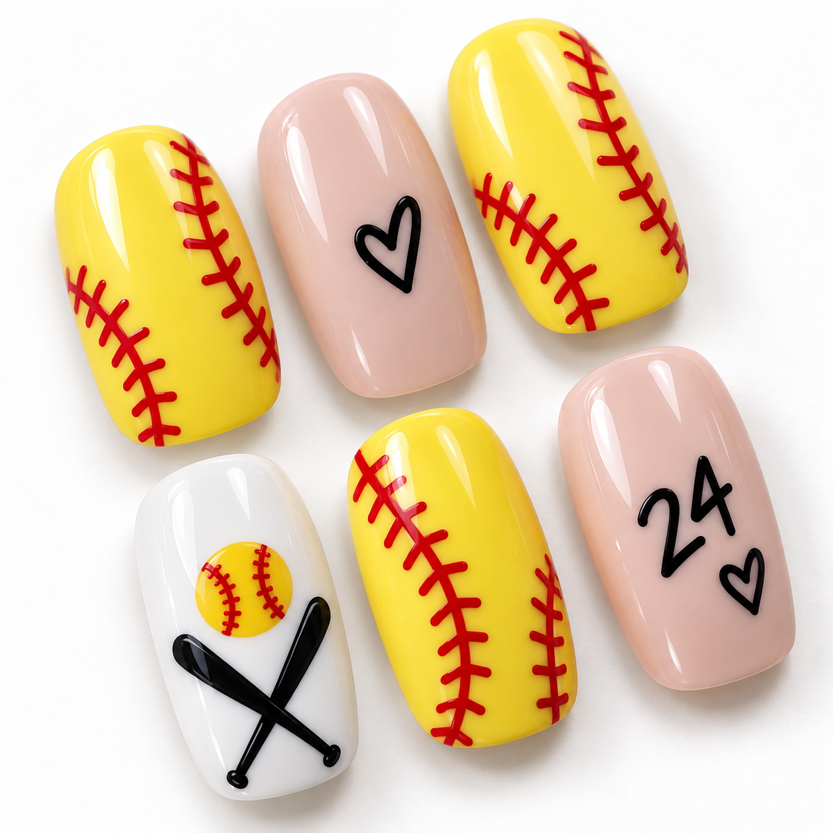 Softball Number Love