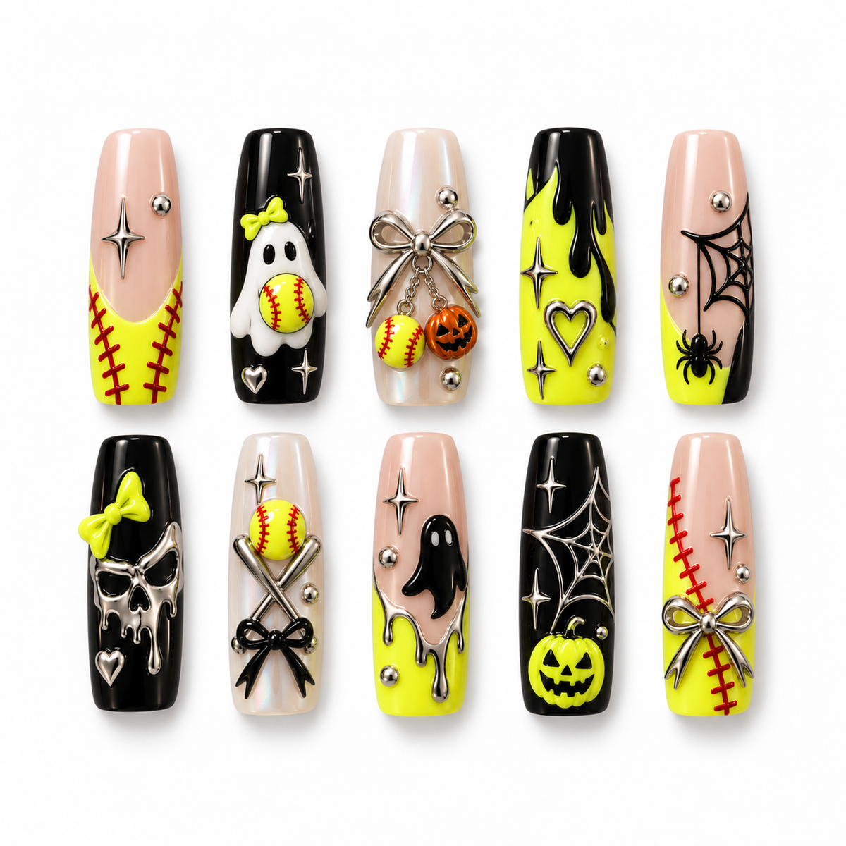 Softball Spooky Neon