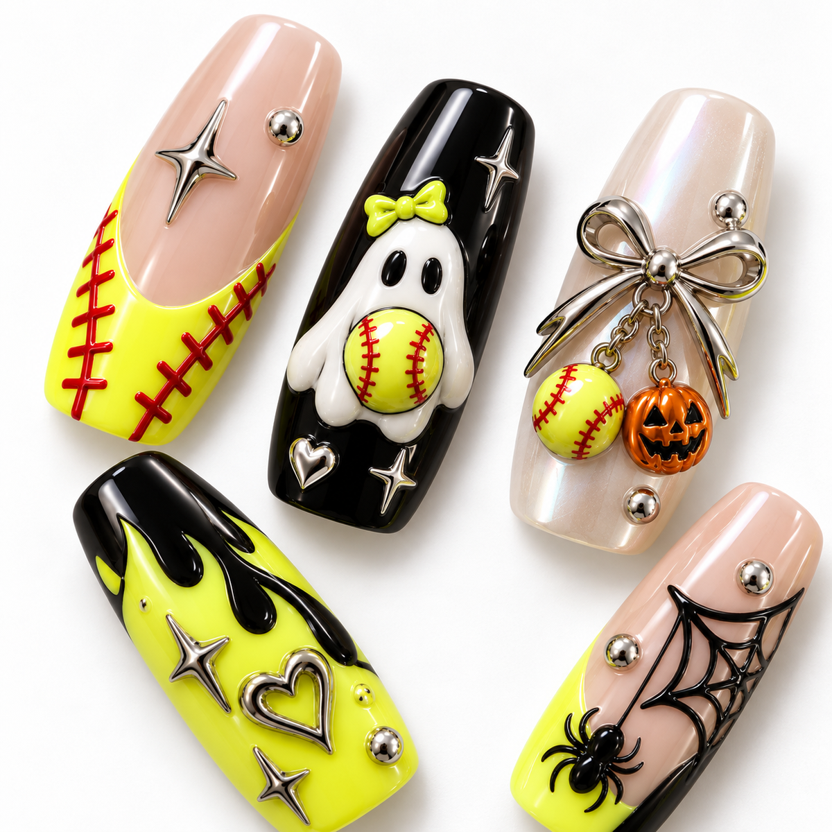 Softball Spooky Neon