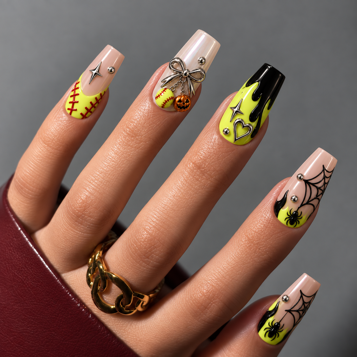 Softball Spooky Neon