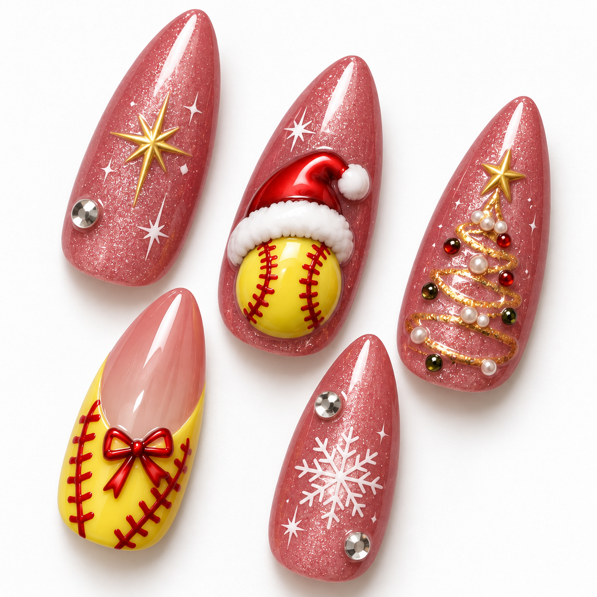 Christmas Softball Sparkle