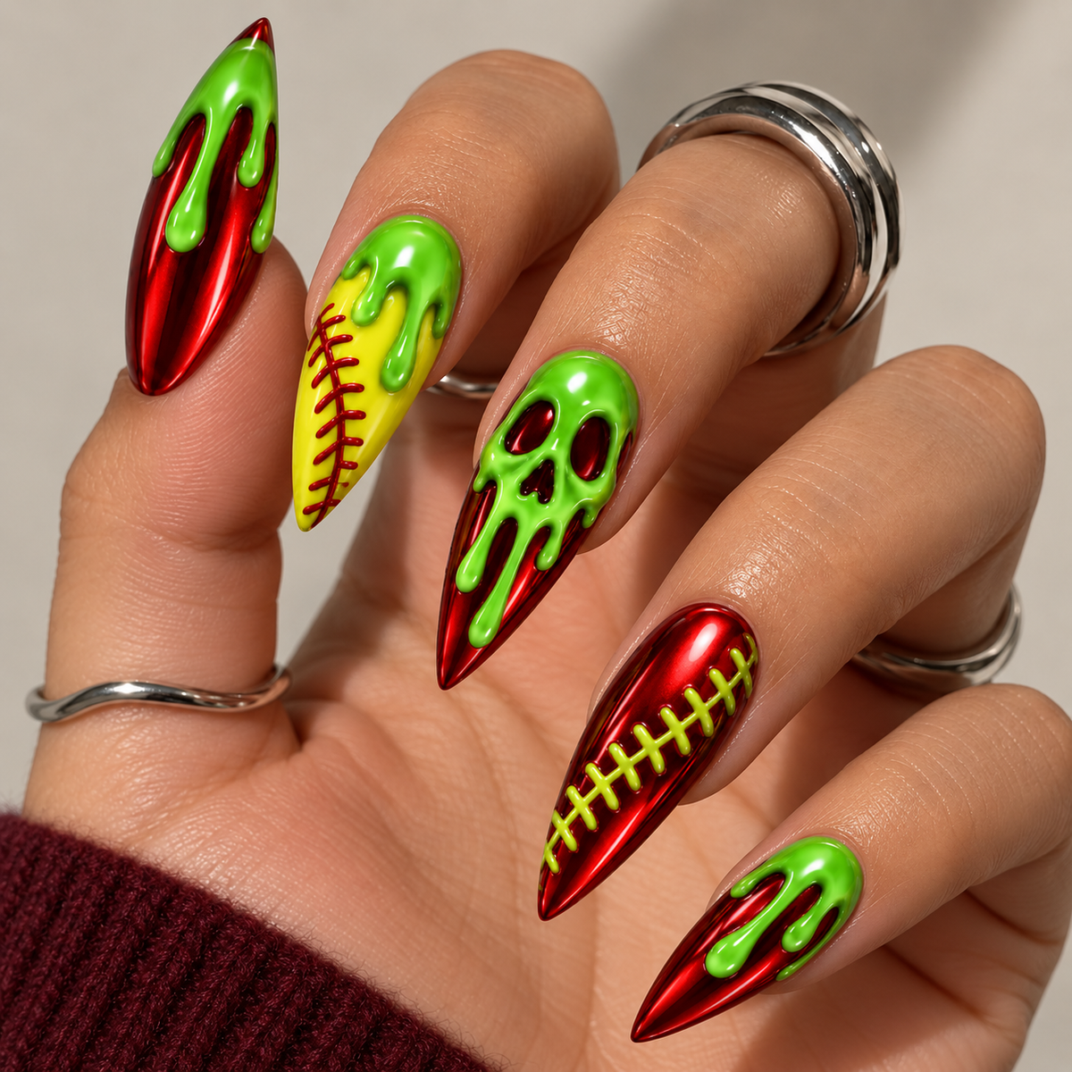 Softball Skull