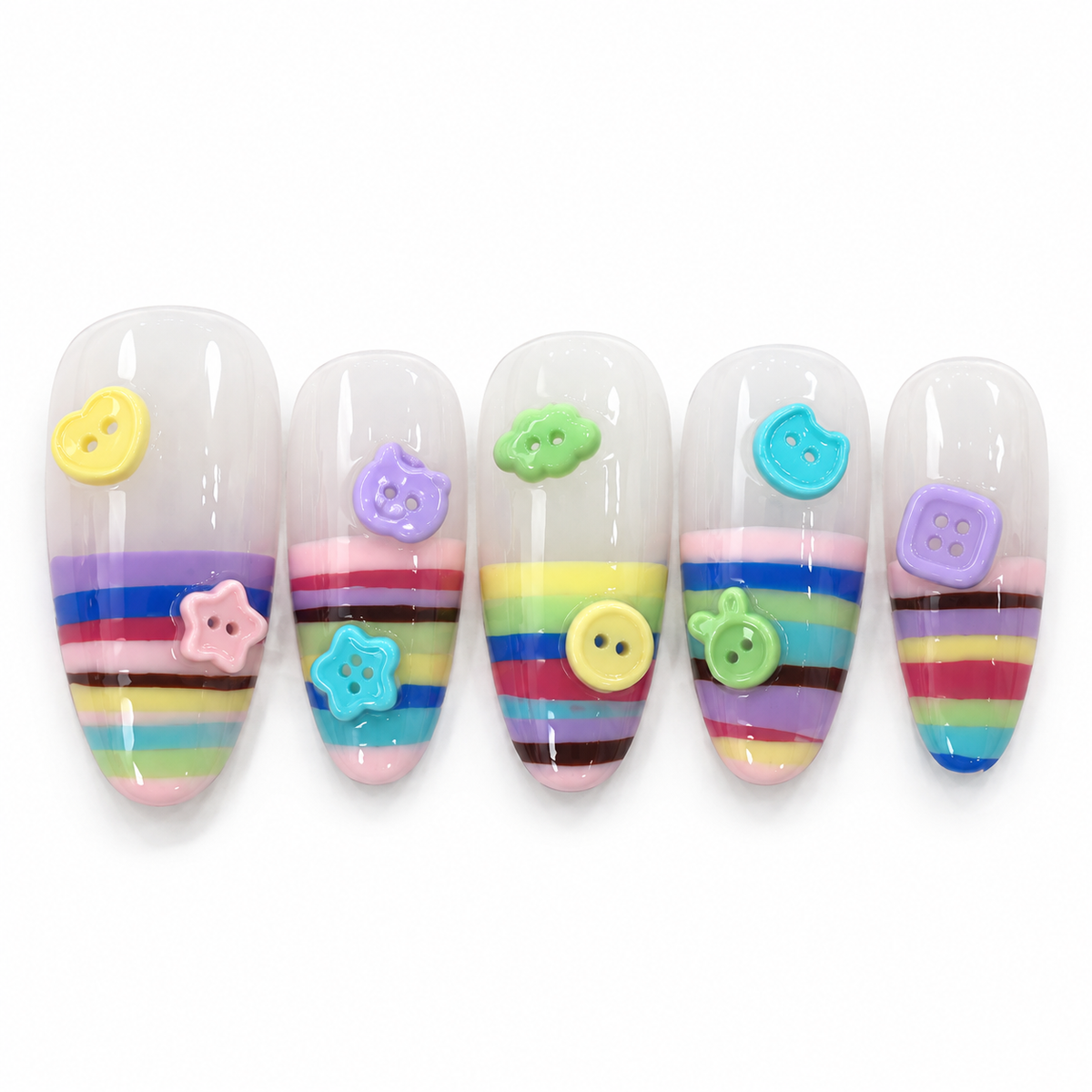 Rainbow Button Parade
