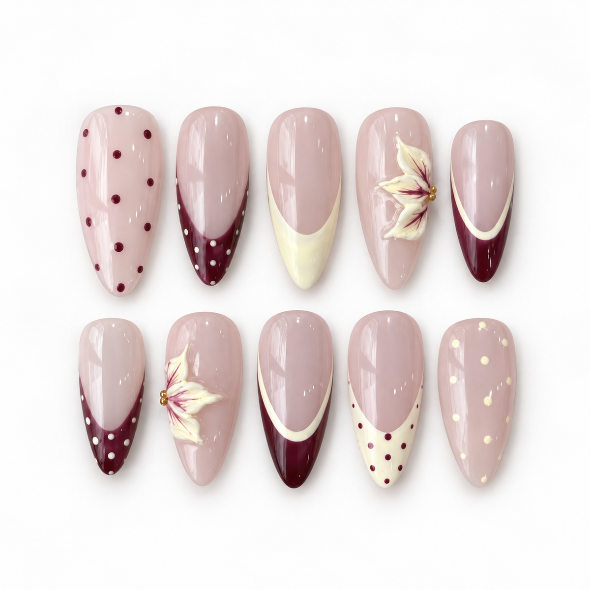 Burgundy Bloom French