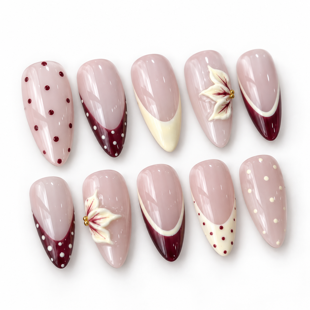 Burgundy Bloom French