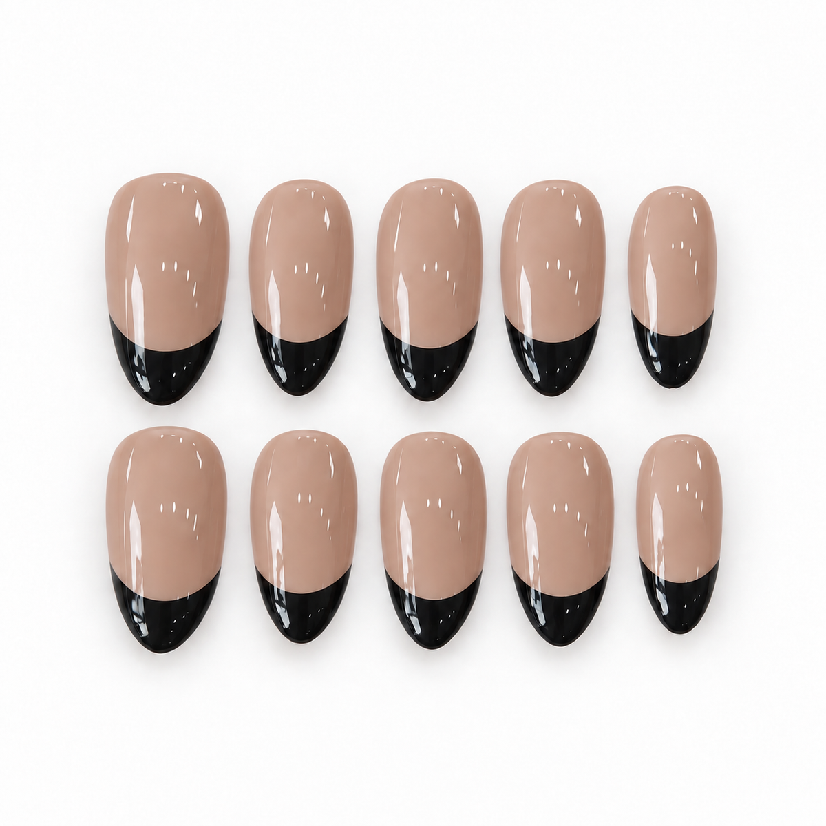 Nude Black Tips