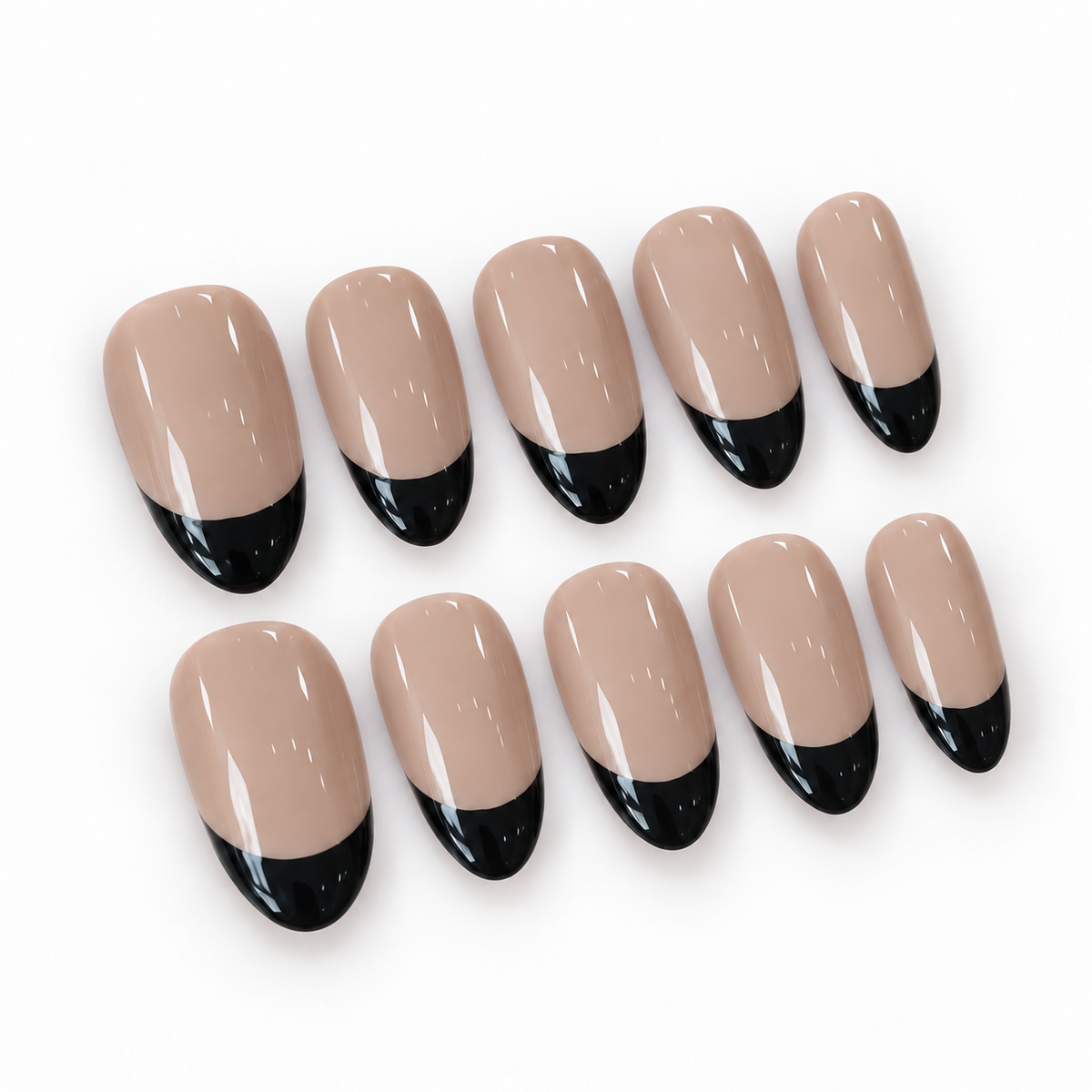 Nude Black Tips