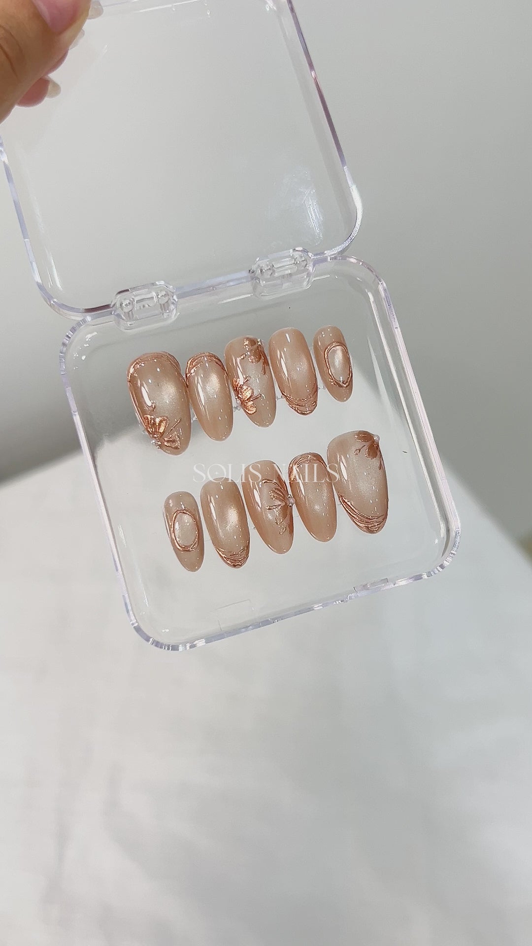 Load video: Champagne Petal Glow